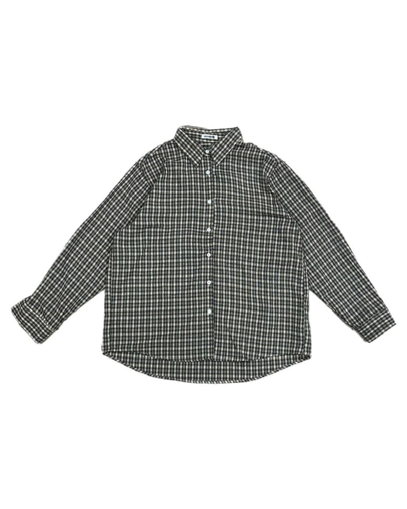 受注制【OaKS】loose fit check shirt (2color)