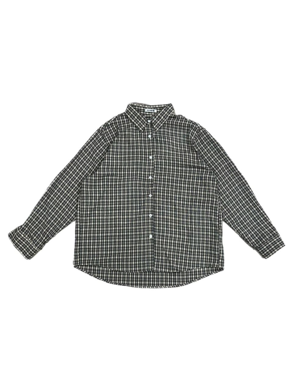 受注制【OaKS】loose fit check shirt (2color)