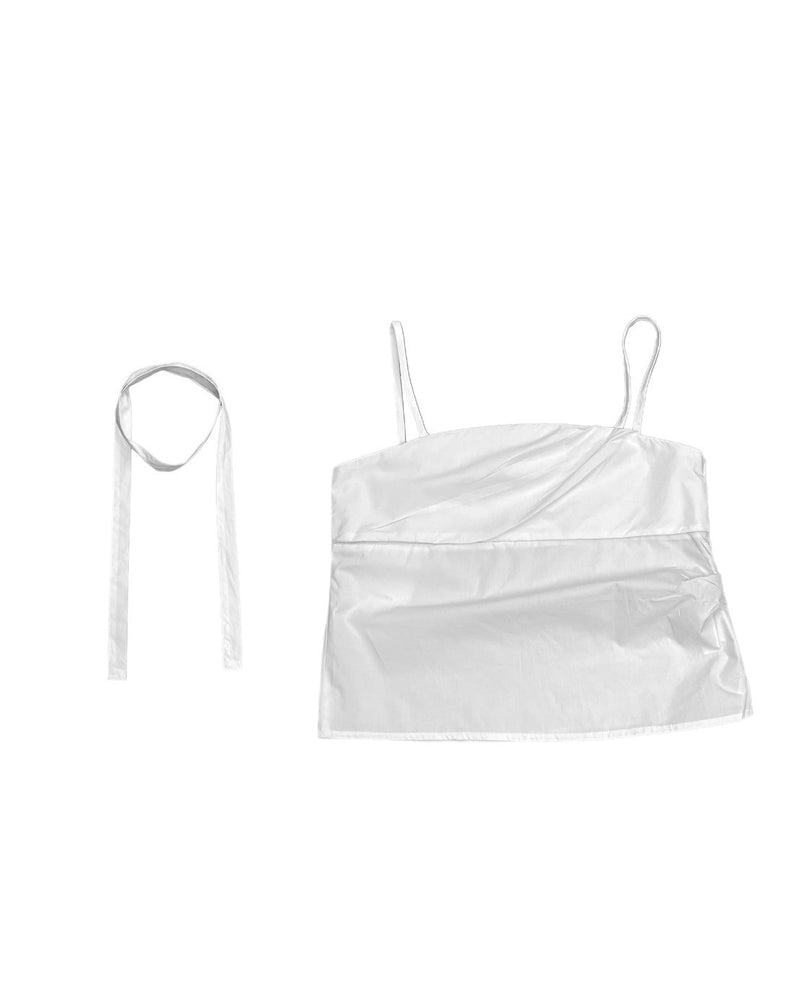 受注制【OaKS】choker set sleeveless blouse (3color)