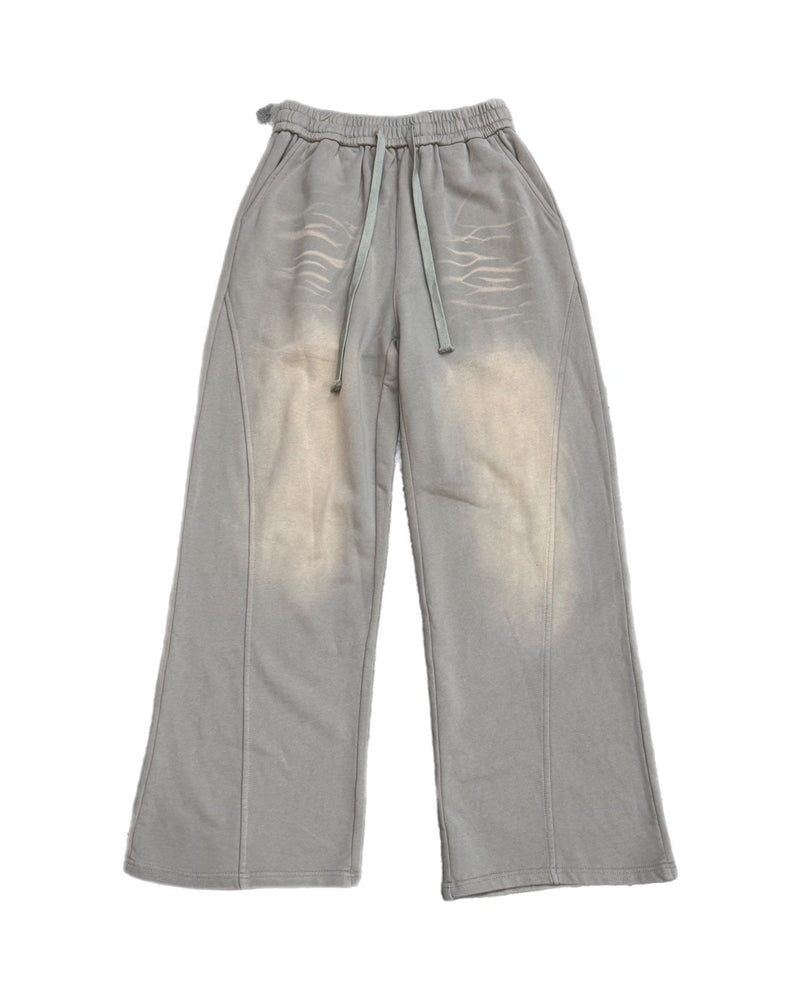 【Chikashitsu +】pigment wash buggy sweat pants (2color)