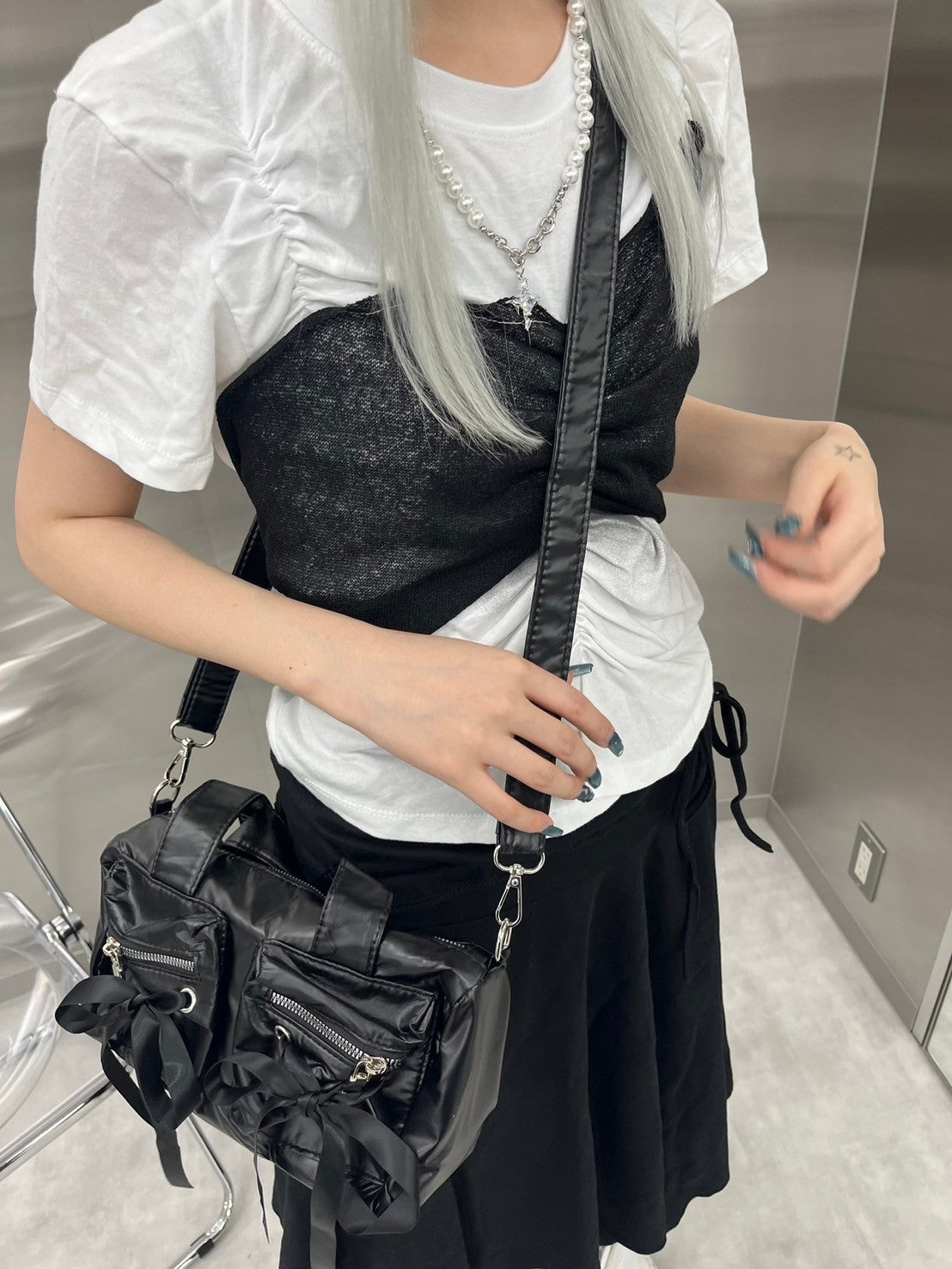 【nmtc +】ribbon mini 2way bag (3color)