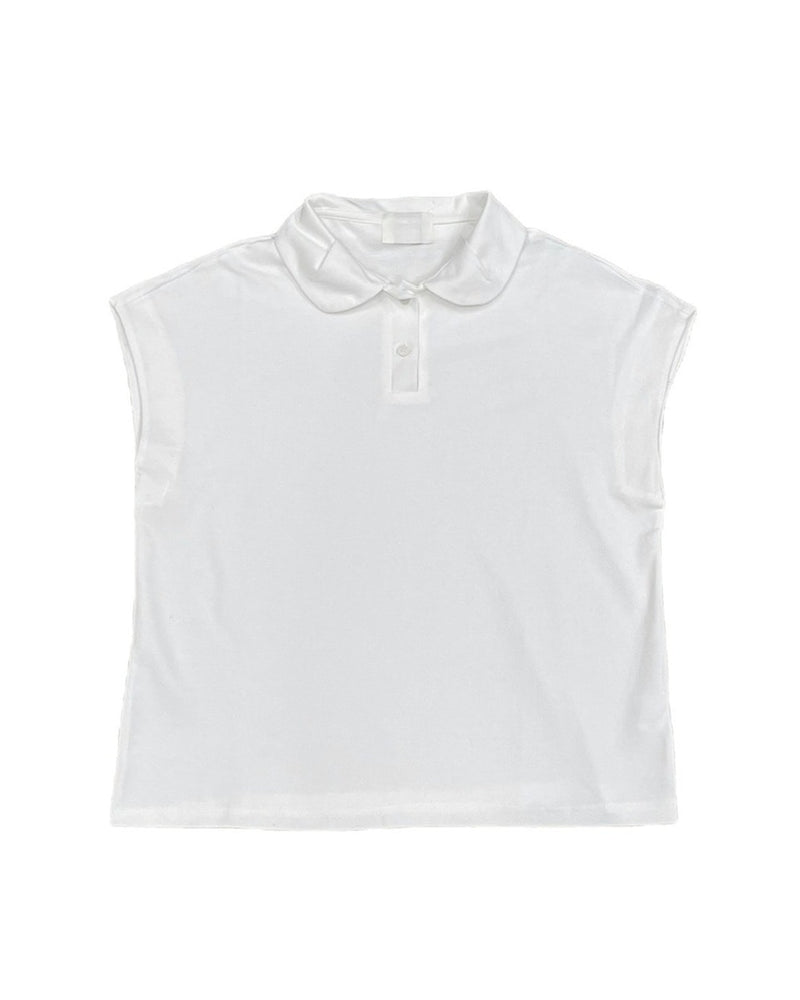 受注制【OaKS】round collar polo shirt (3color)