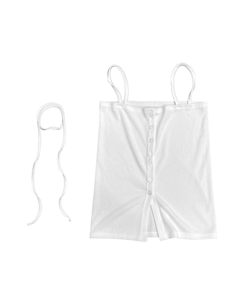 受注制【OaKS】choker set 2way camisole (3color)