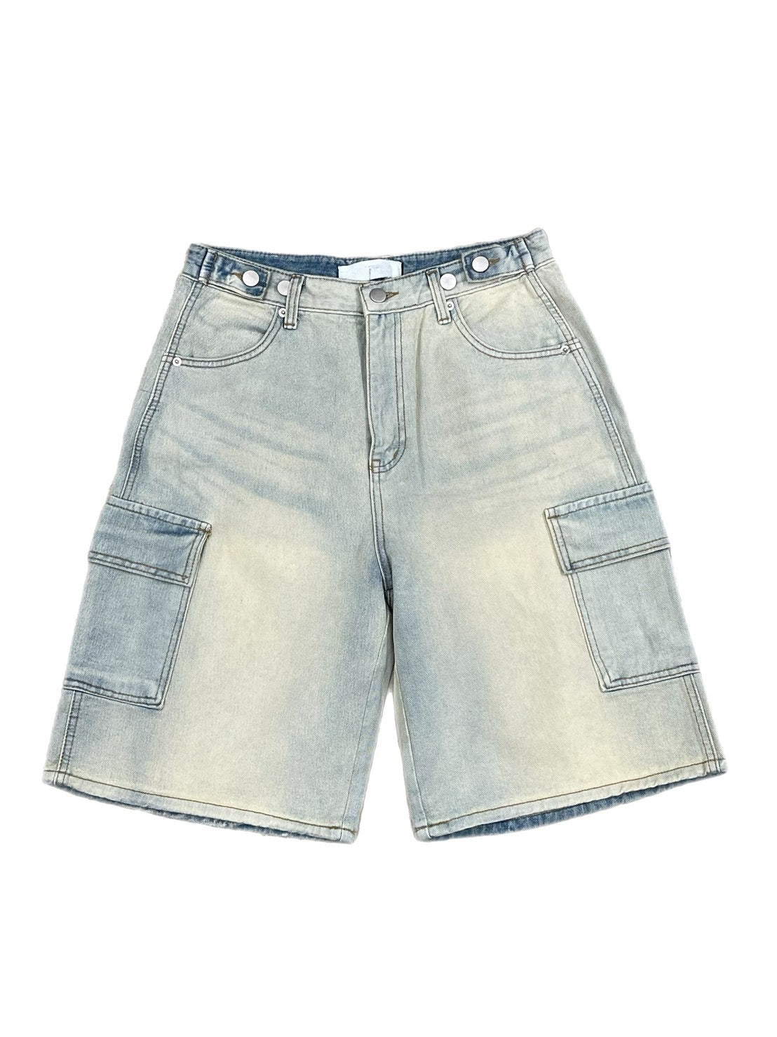 受注制【OaKS】cargo denim half pants