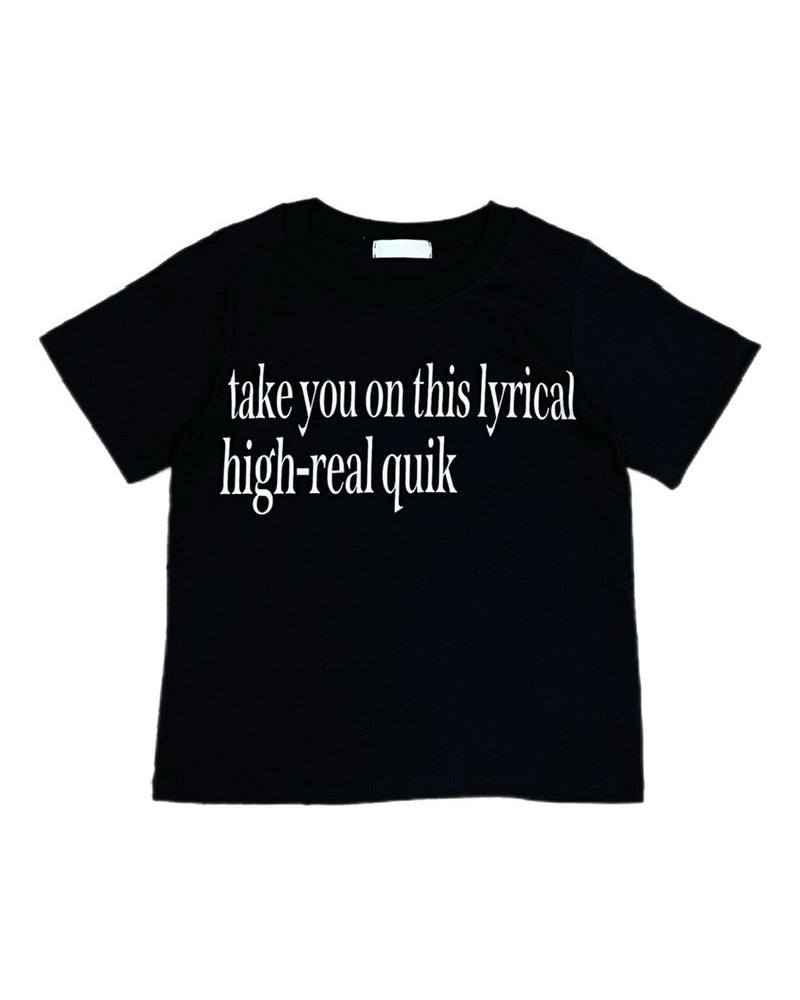 受注制【OaKS】cropped lettering t-shirt (3color)