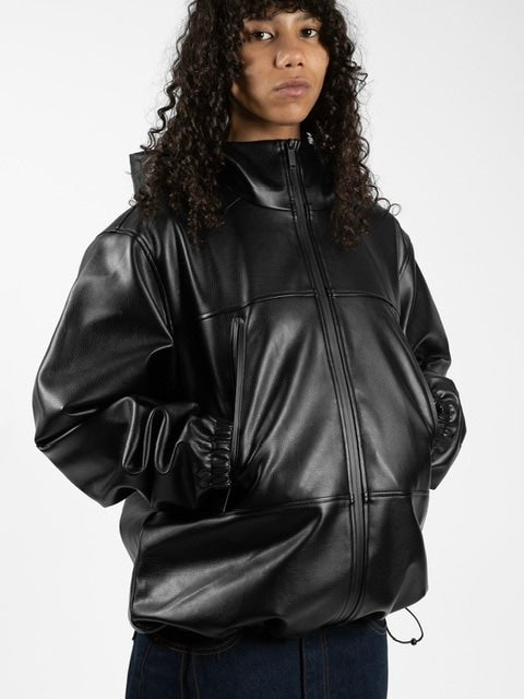 【WASTED PARIS】KINGDOM FAUX LEATHER WINDBREAKER