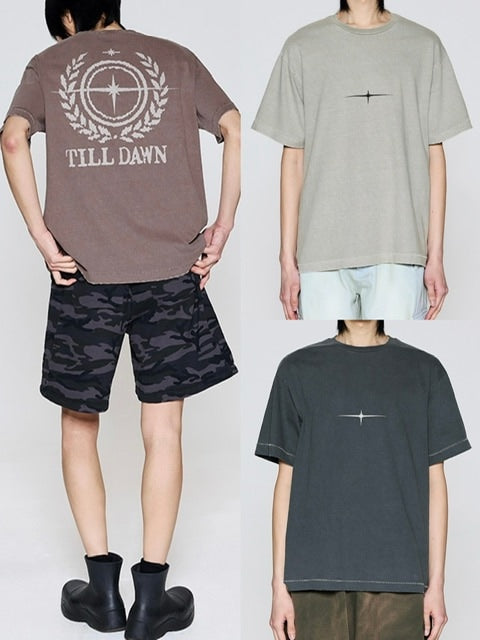 【TILLDAWN】CIRCLE PIGMENT 1/2 SLEEVE