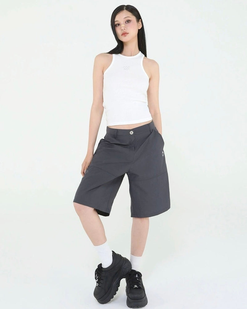 【Uglyshadow】BEADS MANGO SLEEVELESS / 【アグリーシャドウ】ビーズシンプルタンクトップ