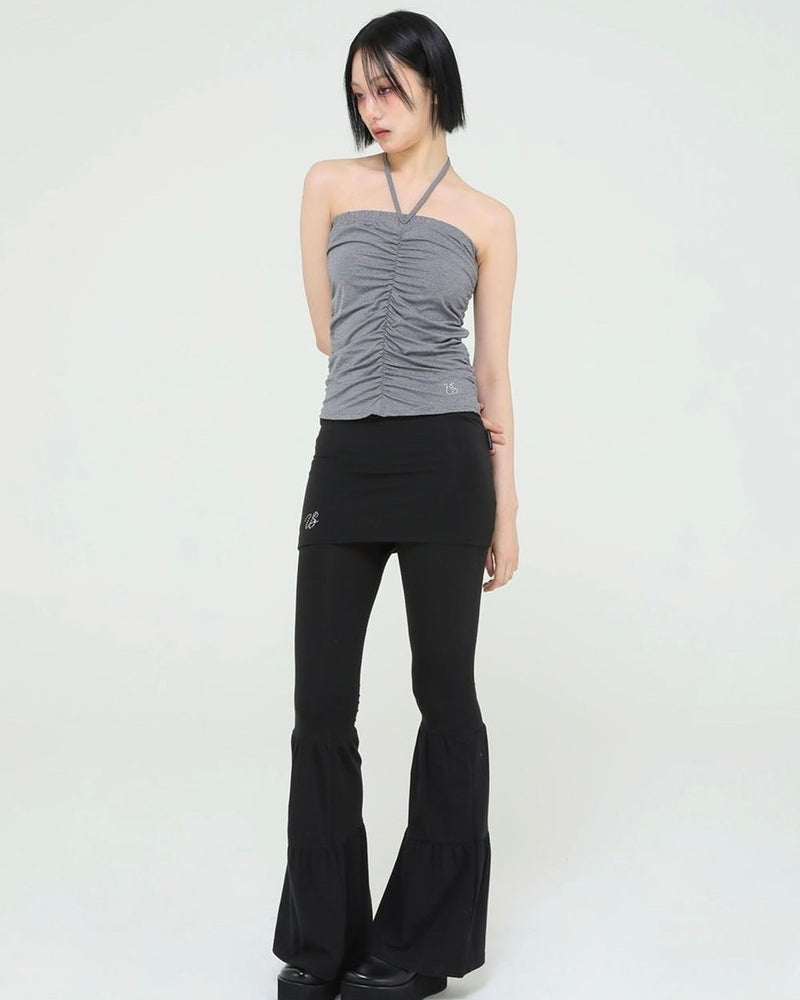 【Uglyshadow】BEADS SHIRRING TOP