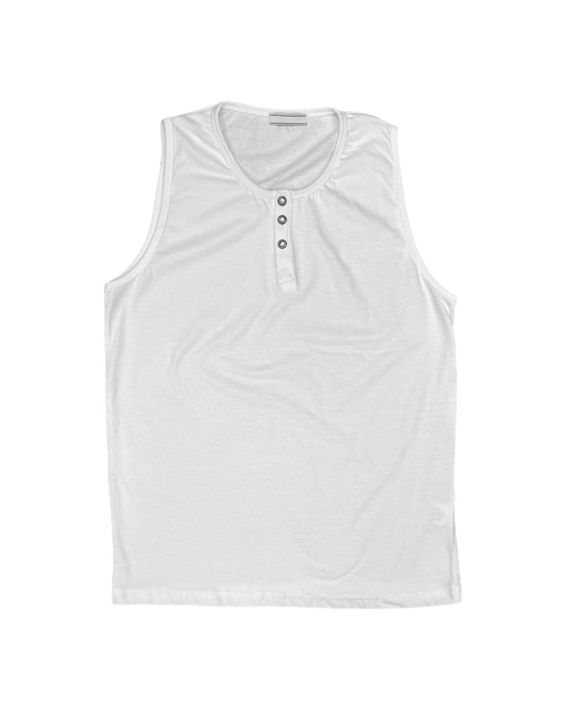 【Chikashitsu +】henry neck sleeveless (3color) / 【チカシツプラス】ヘンリーネックタンクトップ