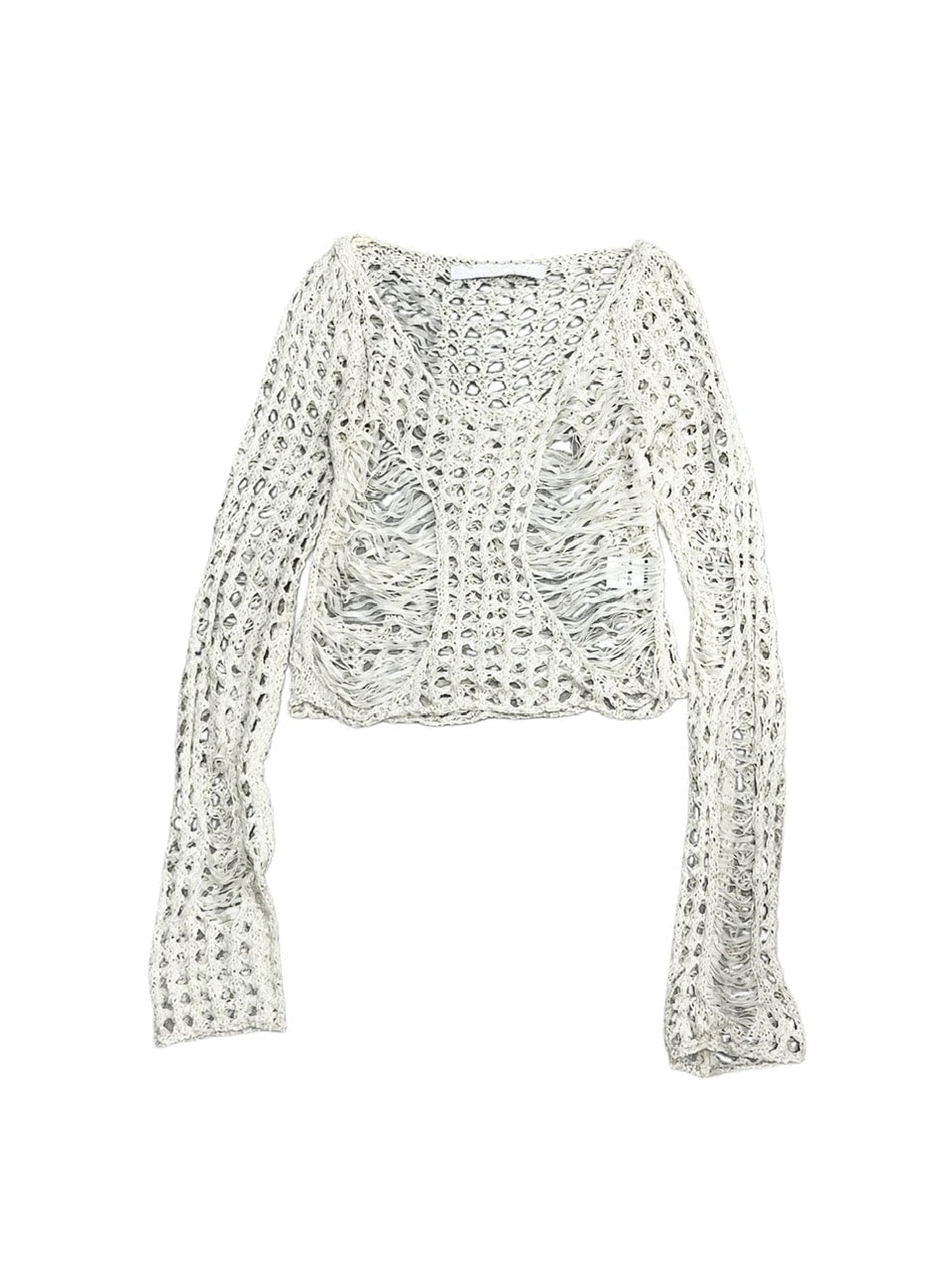 受注制【Never mind the XU】damage summer knit (3color)