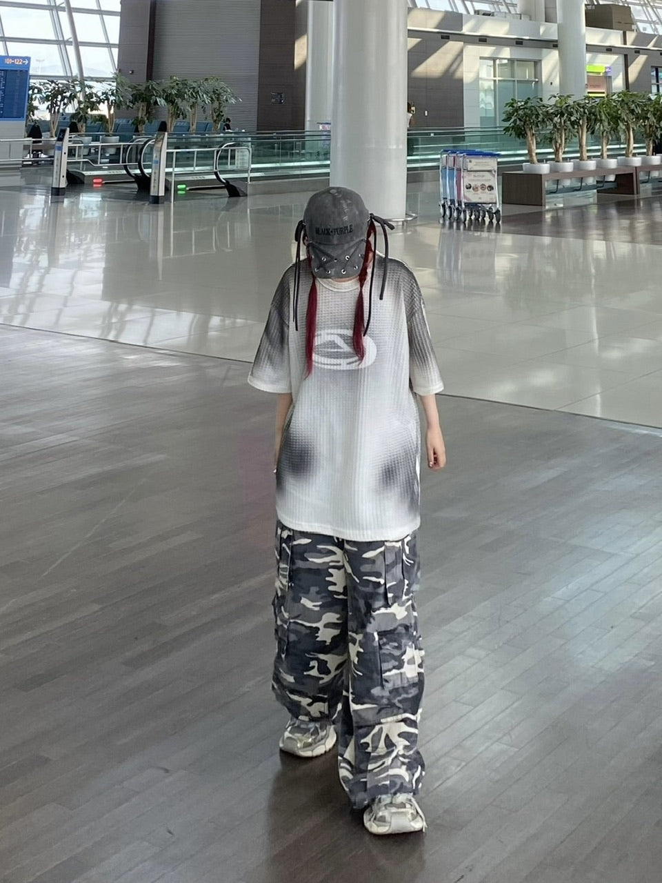 受注制【Never mind the XU】washing waffle tee (3color)