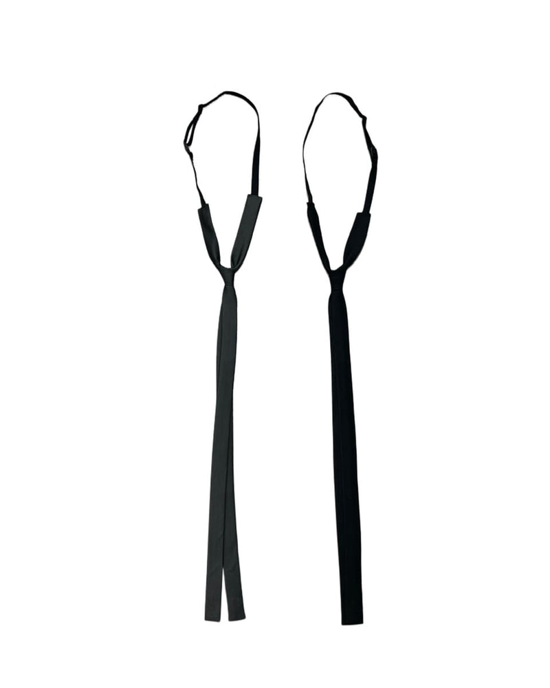 受注制【Never mind the XU】simple narrow tie (2color)