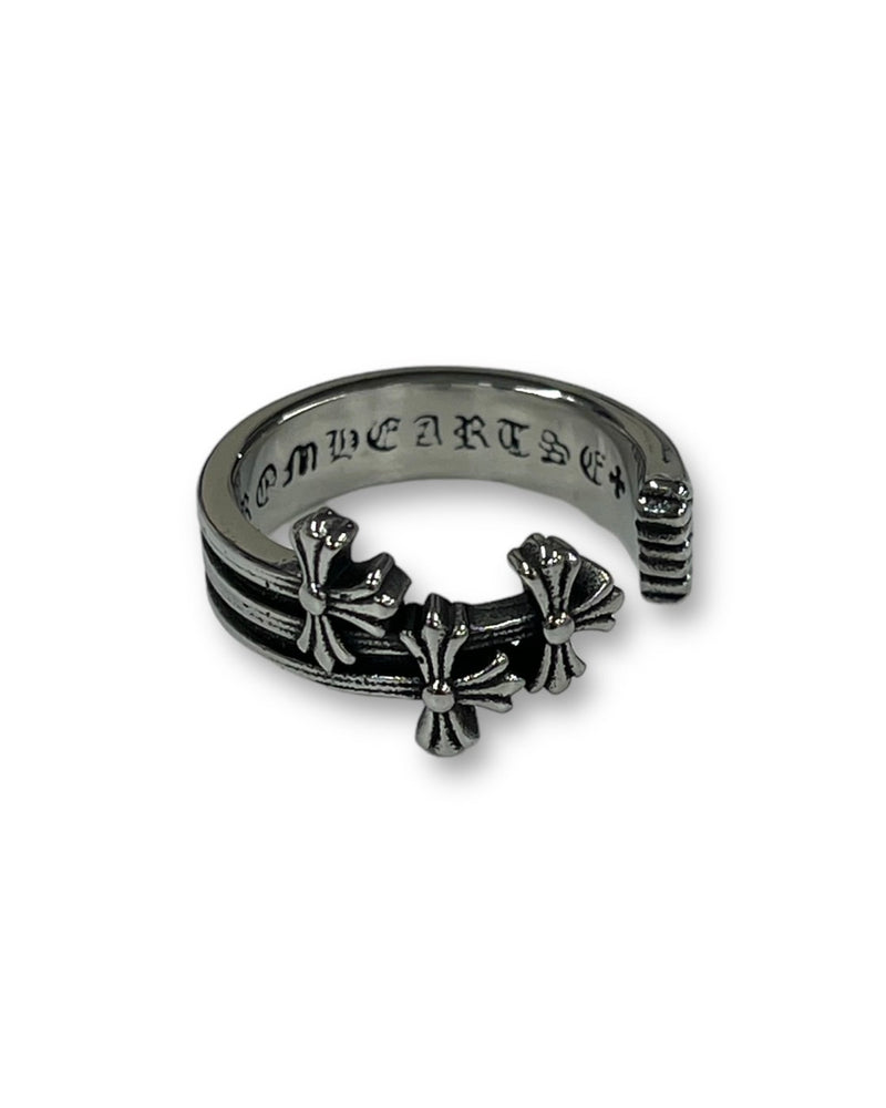 受注制【Bizarre Maiden】three cross open rings