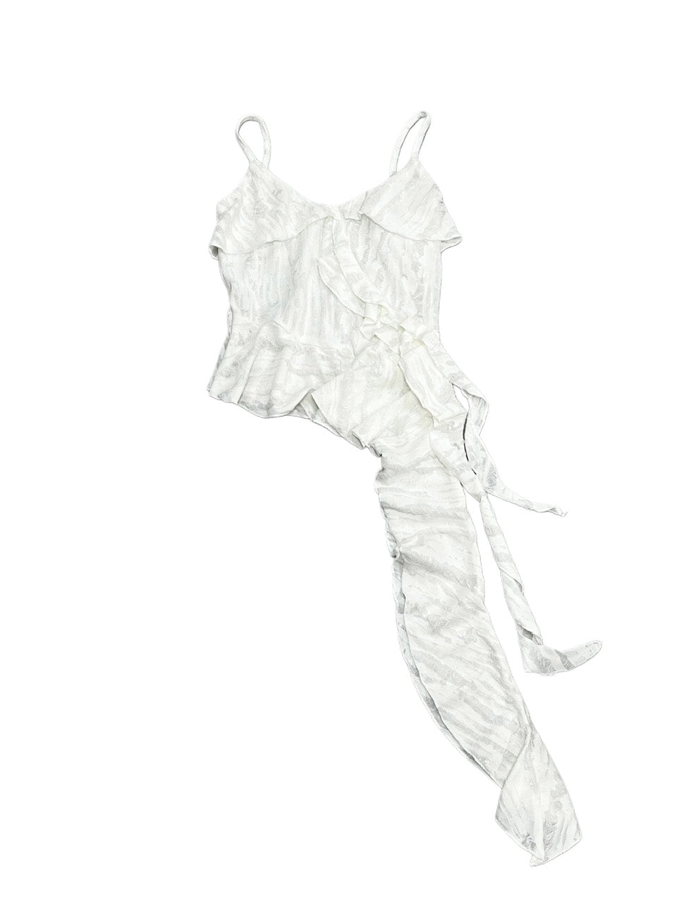 受注制【Never mind the XU】damage frill sleeveless (3color)