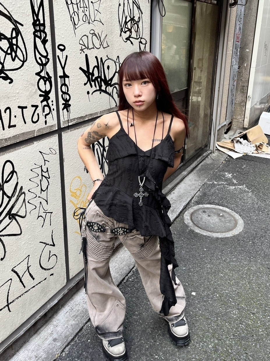 受注制【Never mind the XU】studs western belt