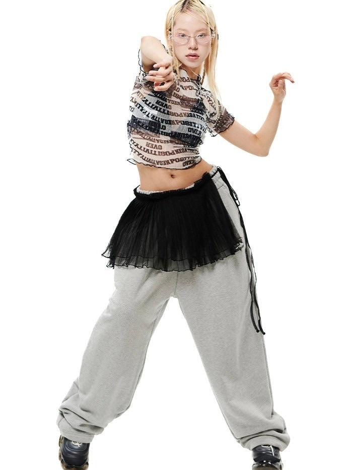 【HOLY NUMBER 7】Waacking Dance Studio Cassette tape Graphics T-Shirt / 【ホーリーナンバーセブン】グラフィックロゴプリント長袖Tシャツ