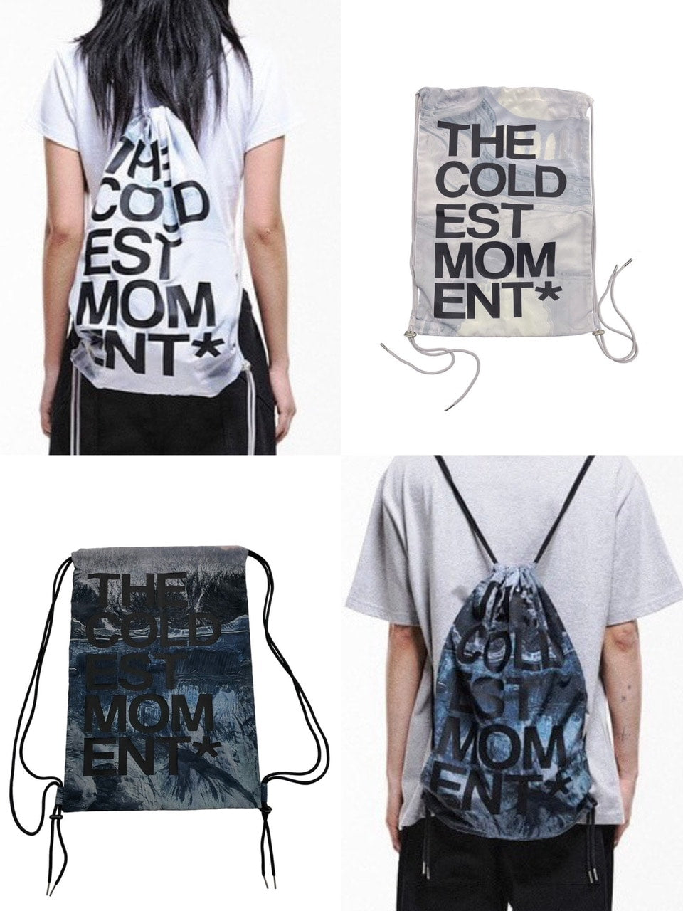 【THECOLDESTMOMENT】TCM logo gym sack