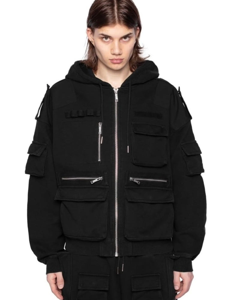 【RACER WORLDWIDE】Utility Hoodie / 【レーサーワールドワイド】ジップアップ長袖パーカー
