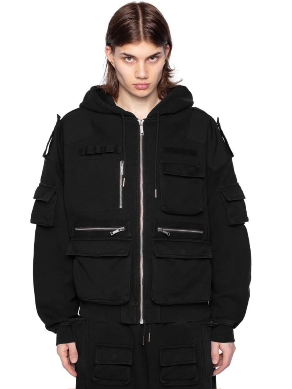 【RACER WORLDWIDE】Utility Hoodie / 【レーサーワールドワイド】ジップアップ長袖パーカー