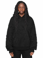 【RACER WORLDWIDE】Black Patch Hoodie