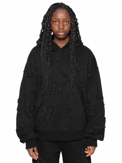 【RACER WORLDWIDE】Black Patch Hoodie