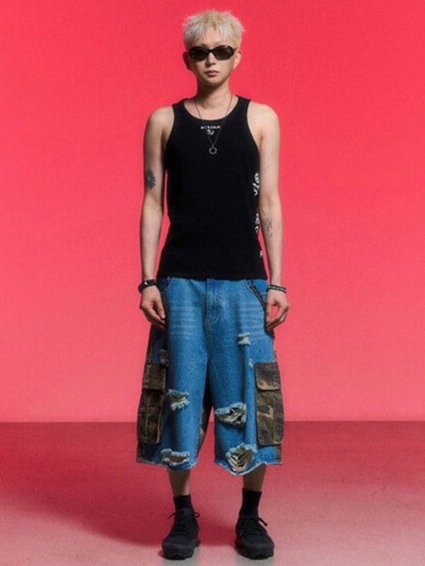 【SCHISM INDUCING】MUSCLE TANK TOP