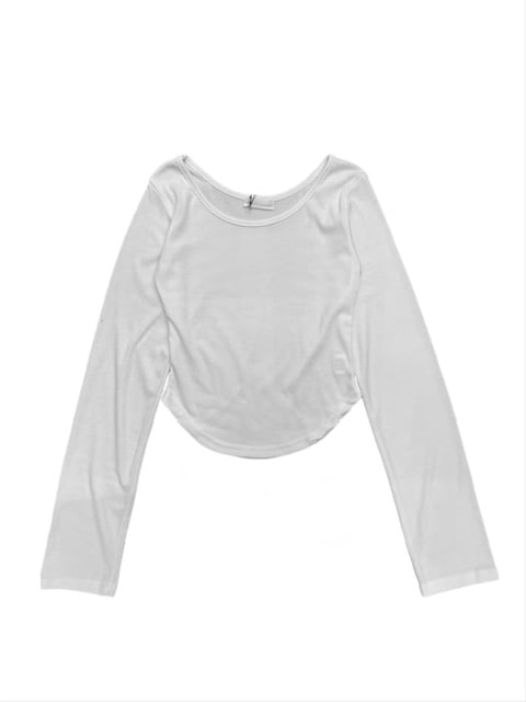 受注制【oaks】roud hem long sleeve t-shirt (4color)