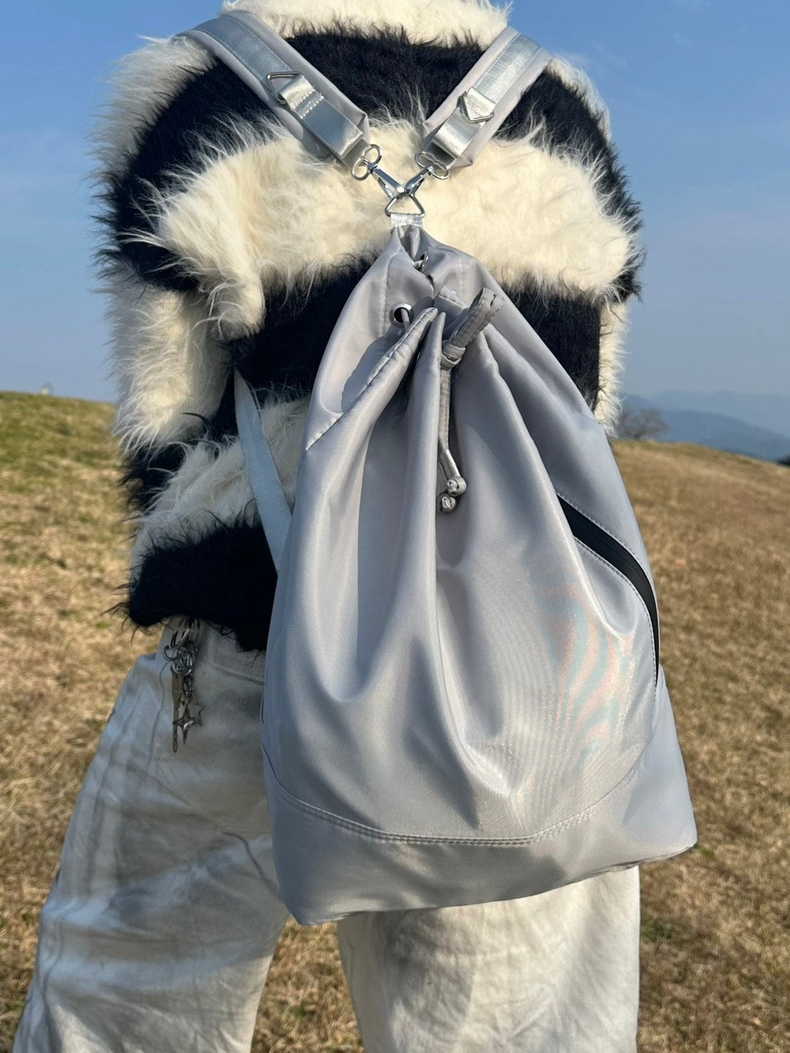 国際配送【LUV CODE】zip backpack (2color)