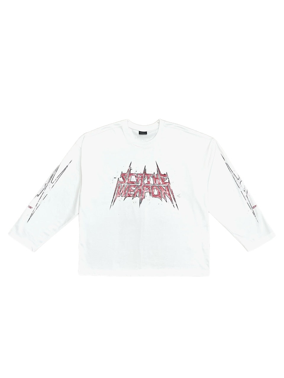 受注制【Chikashitsu +】oversized print long sleeve (2color