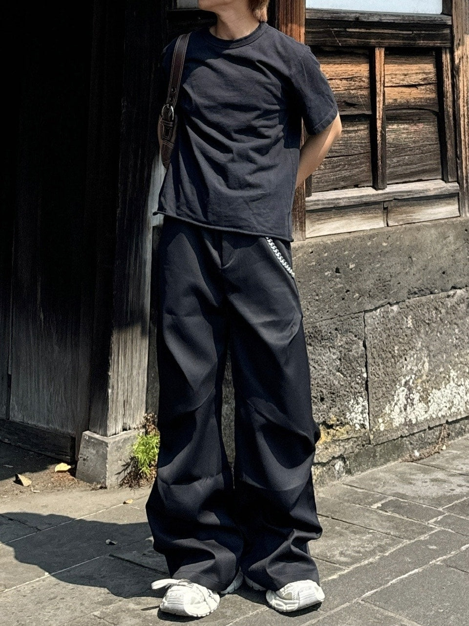 国際配送【RENOL】tuck slacks
