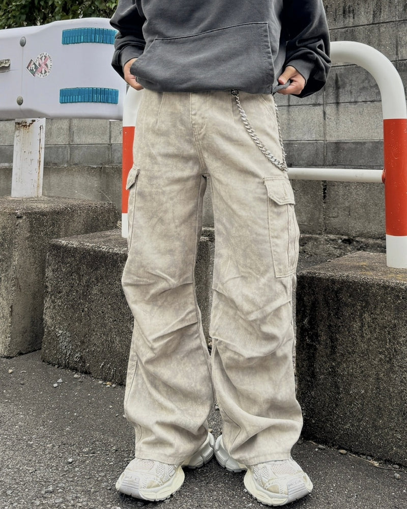 国際配送【RENOL】key holder set pattern denim pants