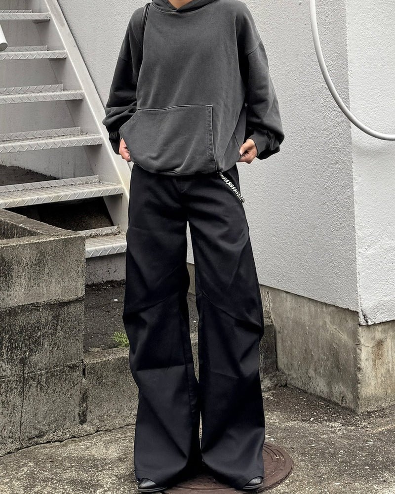 受注制【RENOL】pigment cropped hoodie