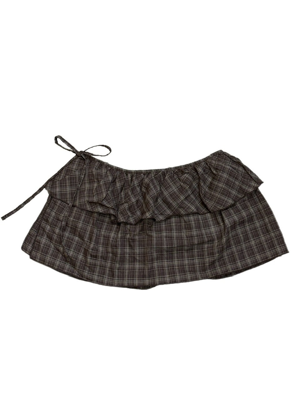 受注制【oaks】check frill wrap skirt (2color)