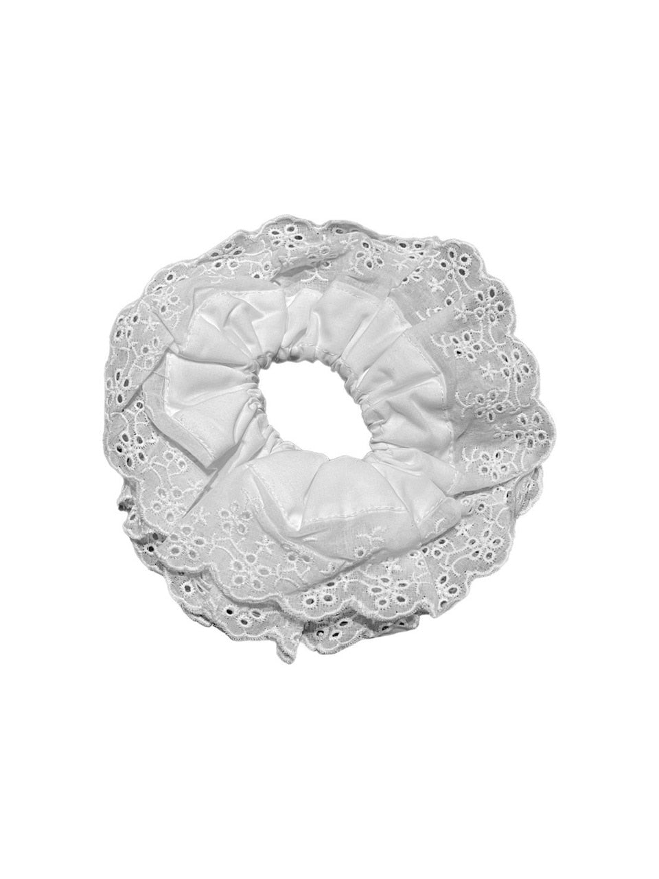 受注制【oaks】lace scrunch (2color)