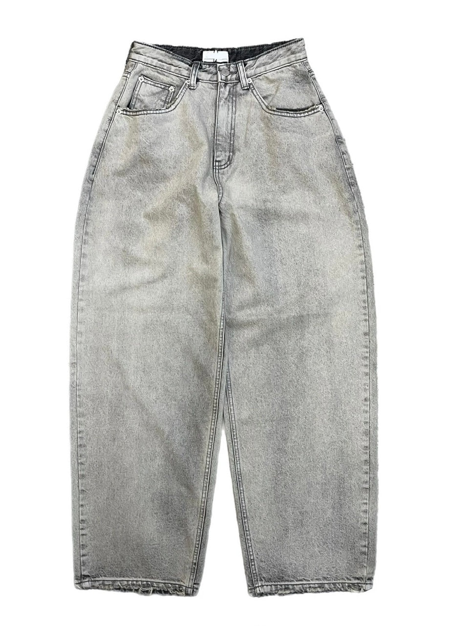 受注制【oaks】wash wide denim pants