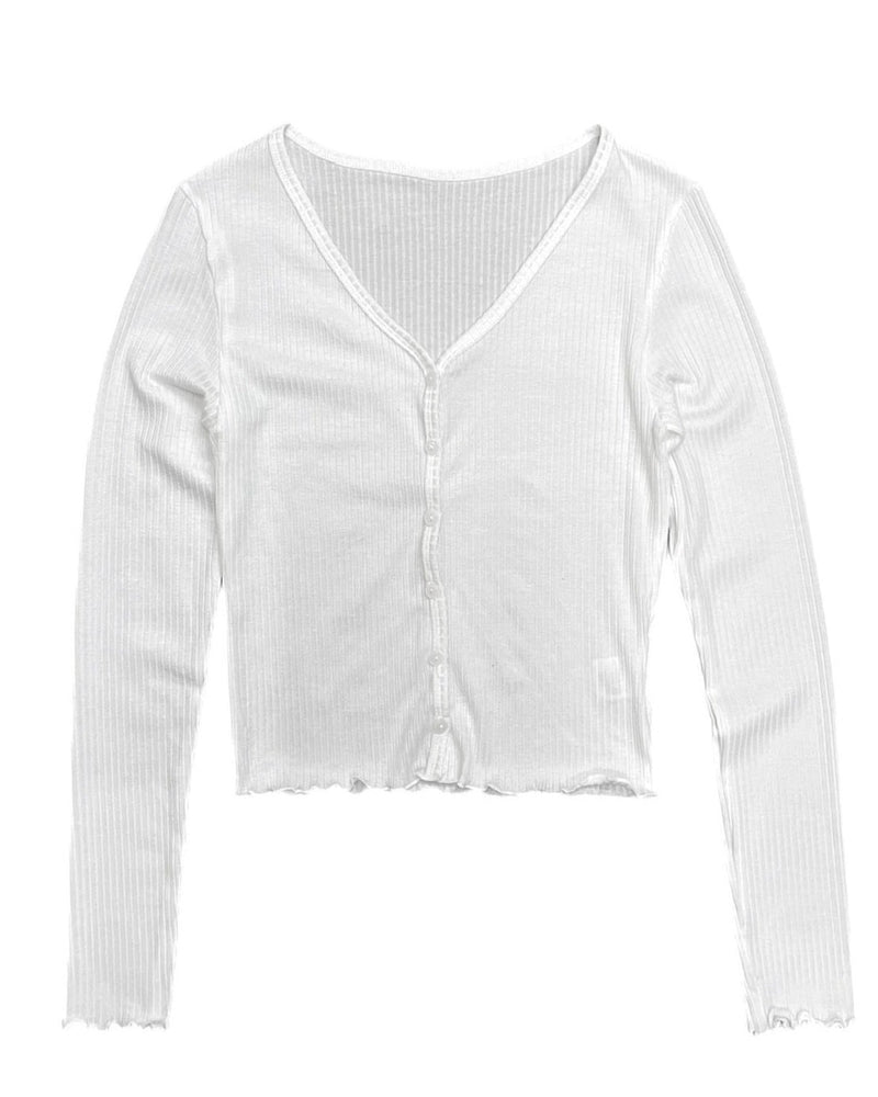 受注制【oaks】vneck cardigan (3color)