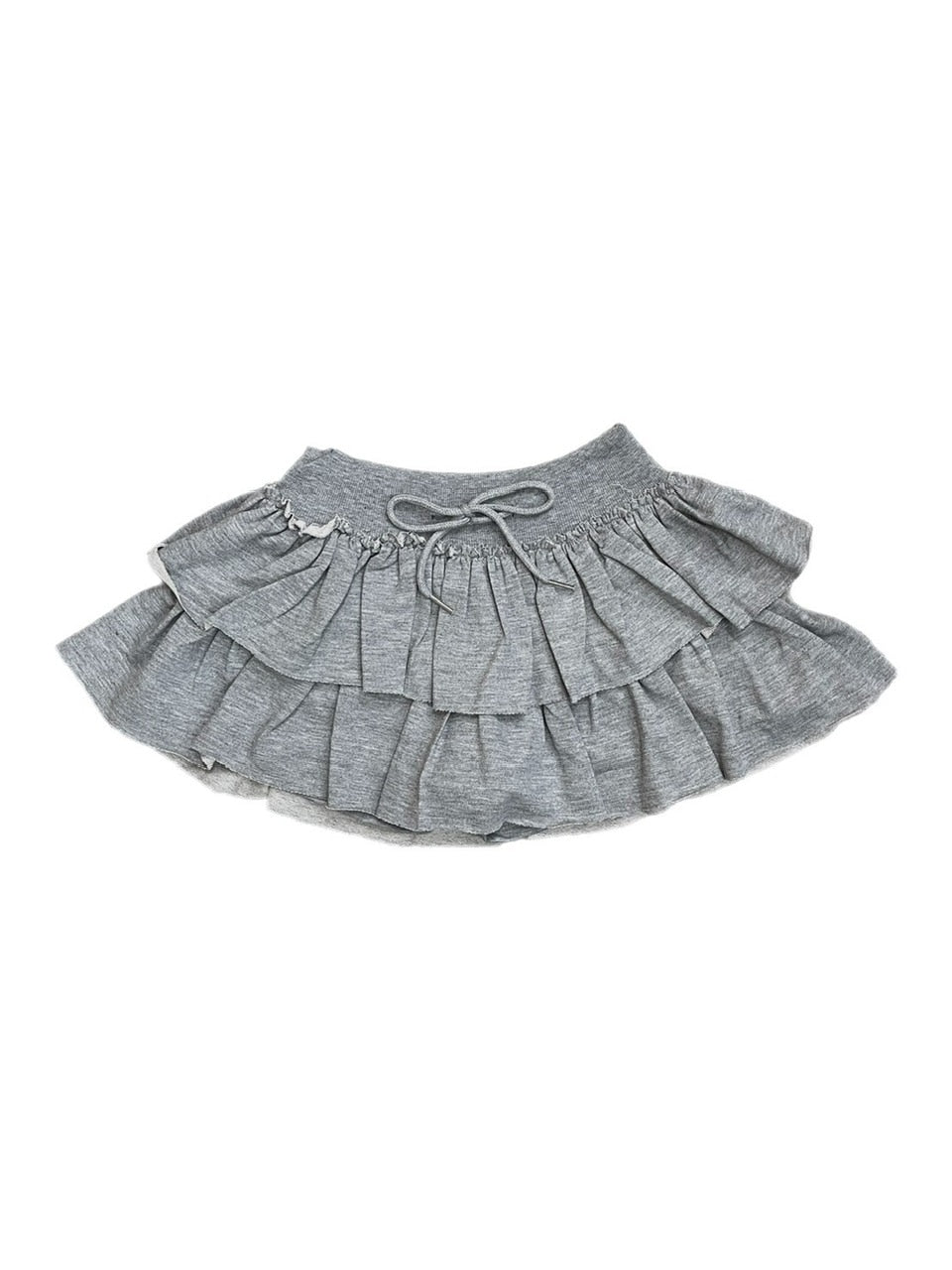 受注制【oaks】sweat frill mini skirt (3color) / 【オークス】スウェットフリルミニスカート