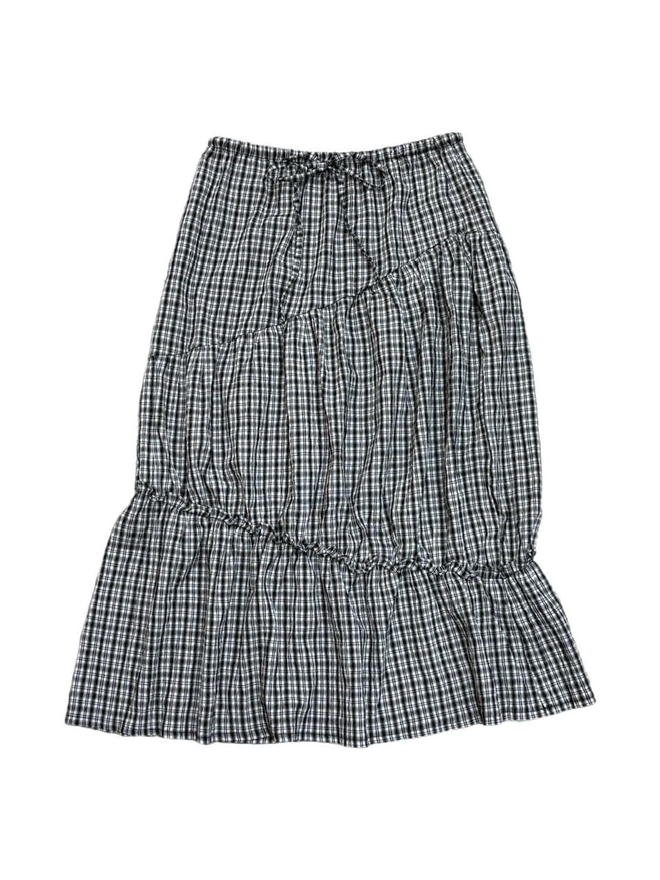 受注制【oaks】shirring long skirt (2color)