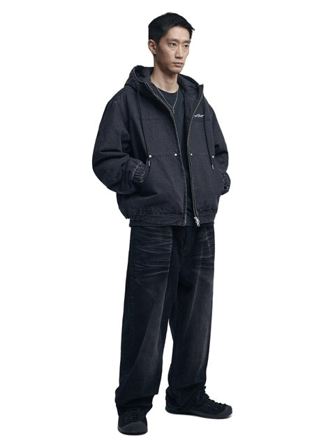 【NOMANUAL】W.D HOODED ZIP-UP JACKET / 【ノーマニュアル】フードジップアップ長袖パーカーミリタリージャケット