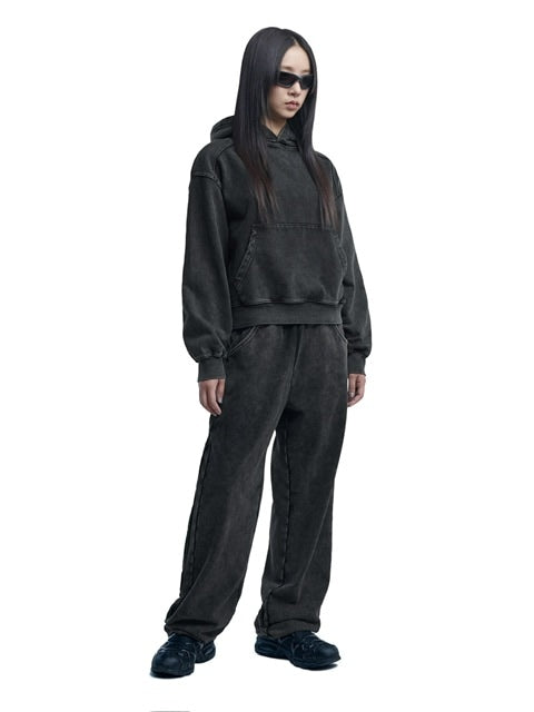 【NOMANUAL】M.L HOODIE / 【ノーマニュアル】ロゴプリント長袖パーカー