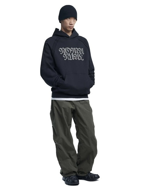 【NOMANUAL】R.S RAW EDGE HOODIE / 【ノーマニュアル】ローエッジ長袖パーカー