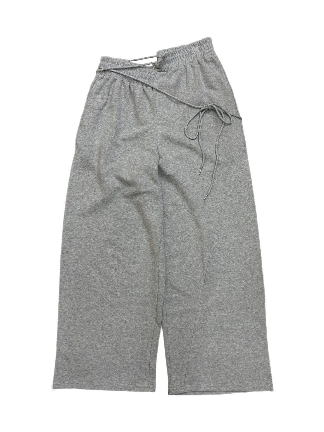 受注制【oaks】design ribbon wide sweat pants (3color)