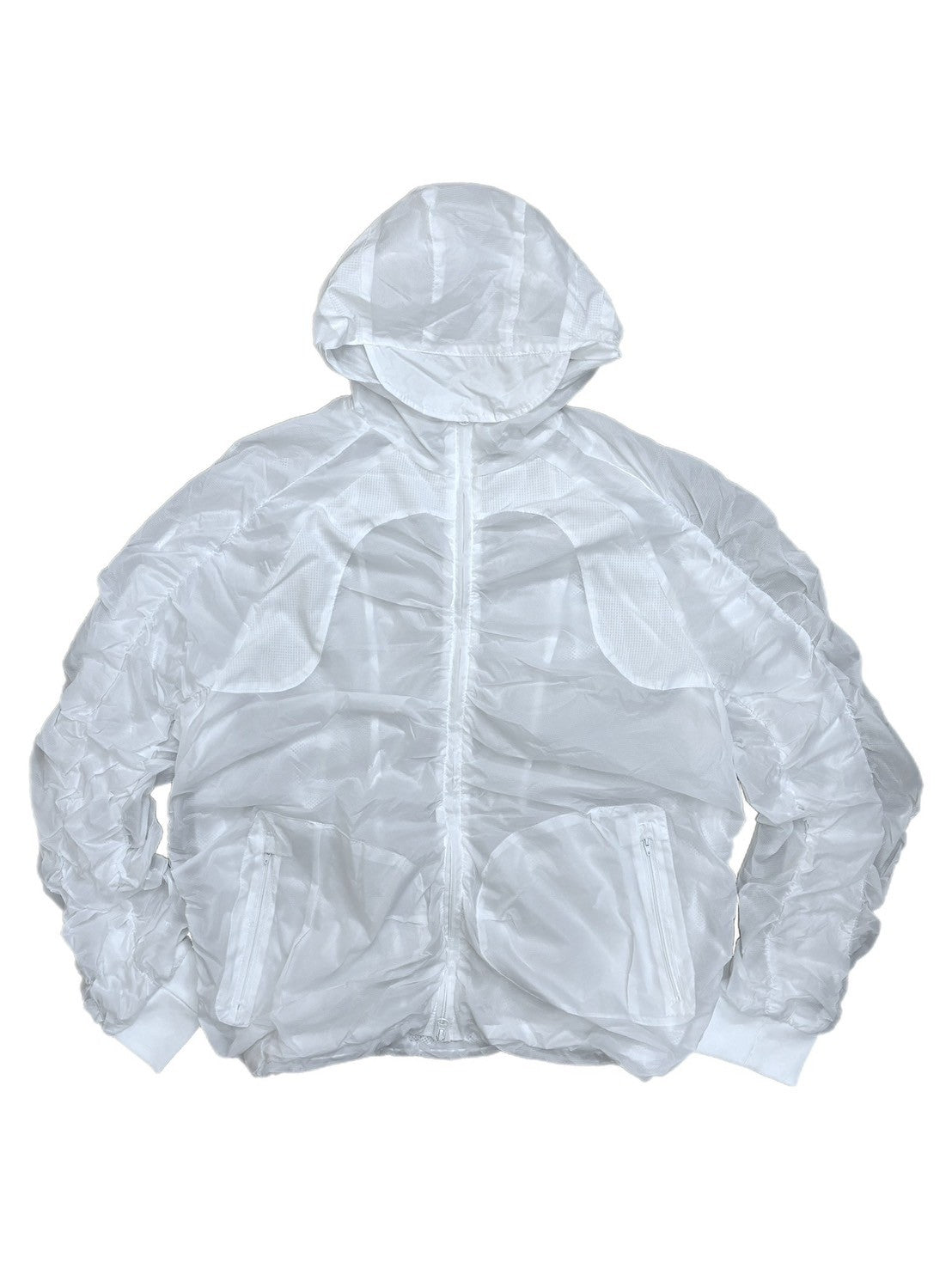 受注制【oaks】shirring design nylon jacket (3color)