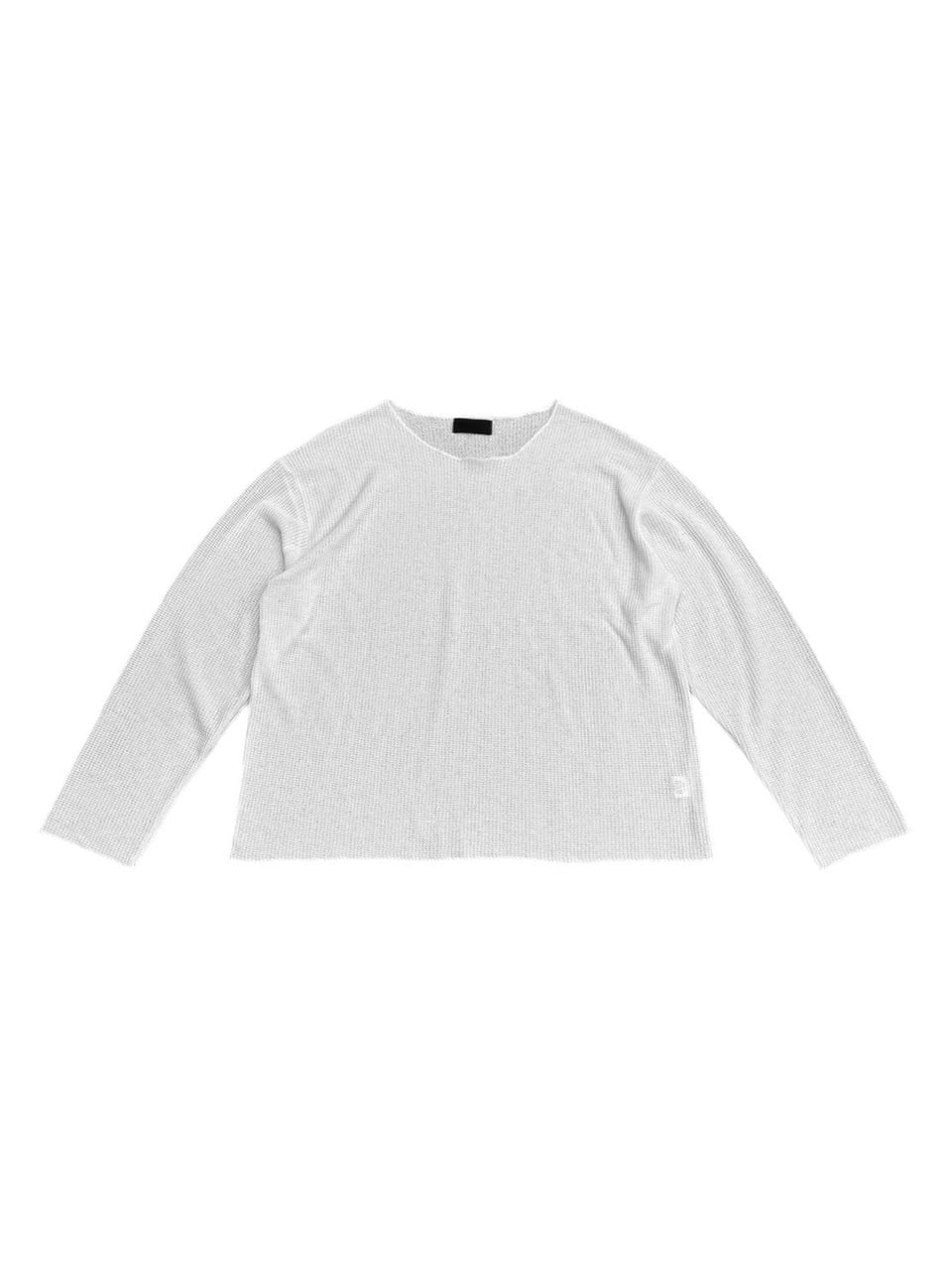 受注制【Chikashitsu +】wide neck light knit (4color)
