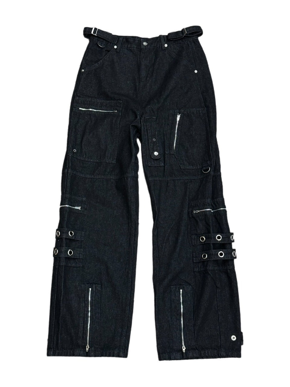 受注制【Chikashitsu +】steel ring denim cargo pants