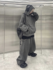 受注制【nmtc +】set up side line pigment sweat pants (2color)