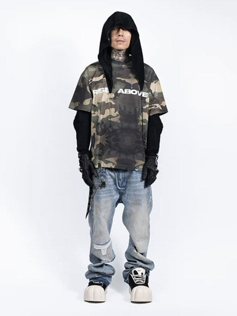 【F.V.V.O】Distressed Denim Pants