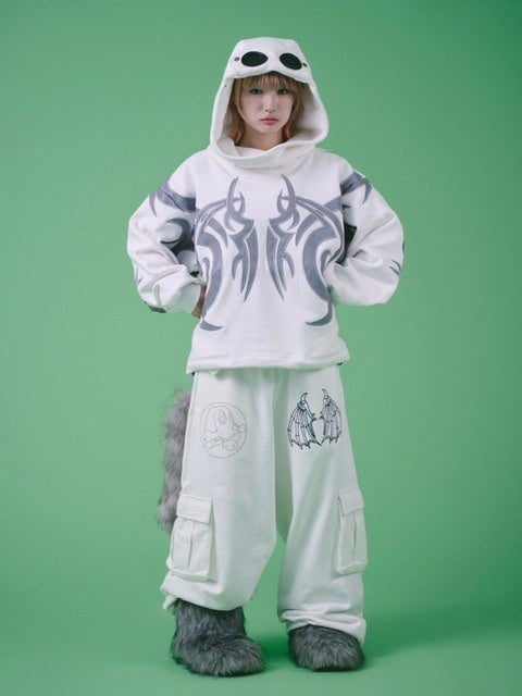 【GALFY】探検メガネ部族パーカー / 【ガルフィー】ロゴ長袖パーカー