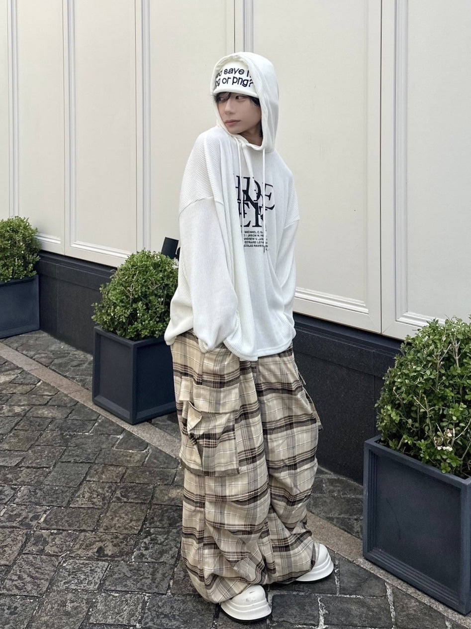 受注制【LUV CODE】knit hoodie (2color)